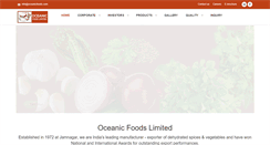 Desktop Screenshot of oceanicfoods.com