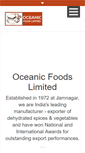 Mobile Screenshot of oceanicfoods.com